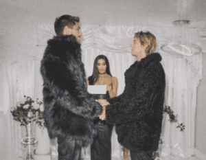 Read more about the article Furs & Kim K & Shania, oh my! Lukas Gage & Chris Appleton’s wedding pics need to be seen to be believed
