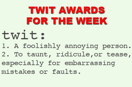 You are currently viewing Twit Awards for the Week 7/31/23