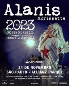 Read more about the article Alanis Morissette anuncia una única presentación en Sudamérica, el 14 de noviembre del 2023