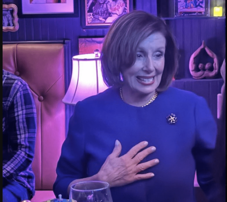 You are currently viewing Nancy Pelosi enjoys a raucous night out with the gays while the Republican caucus burns