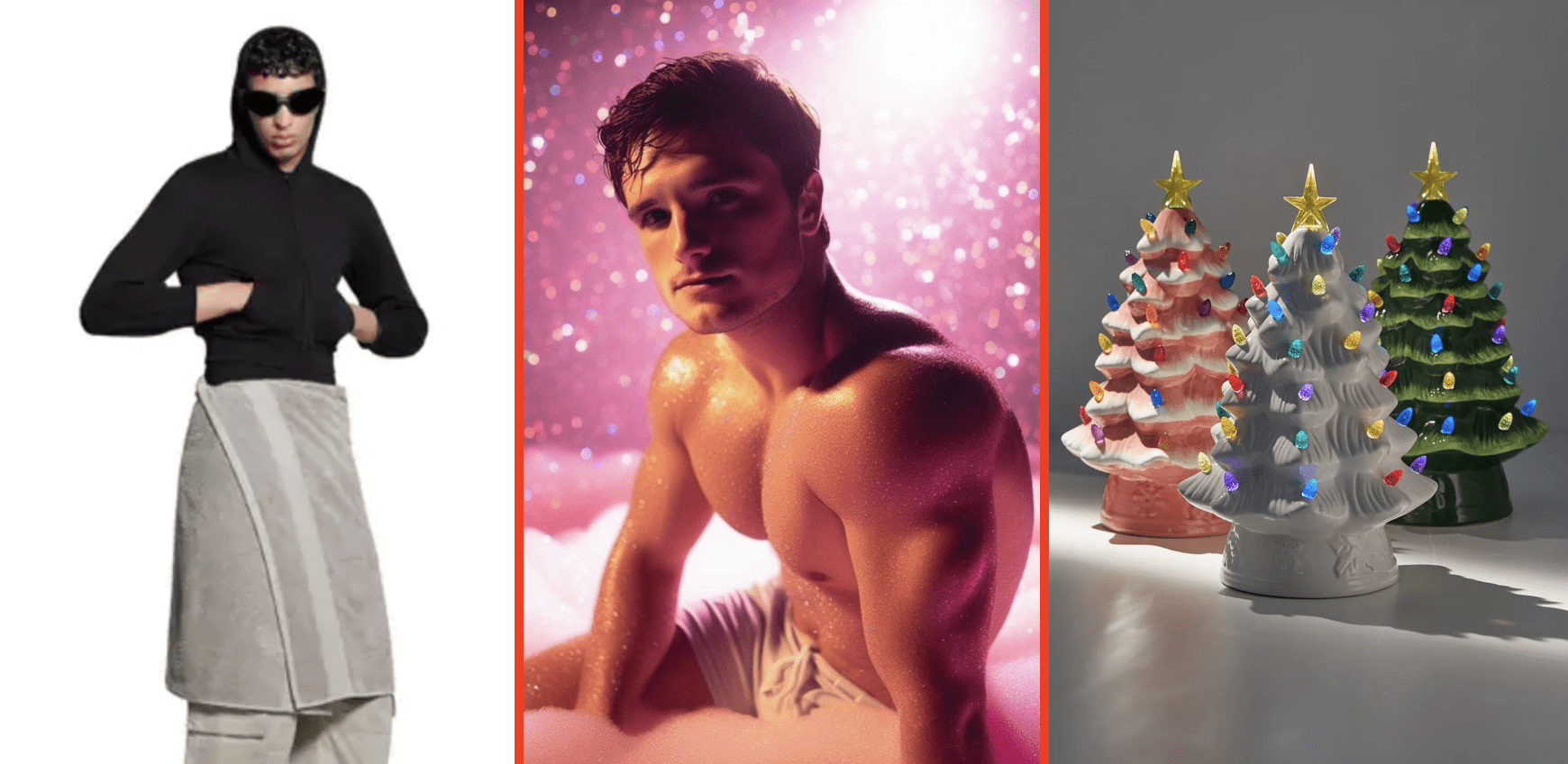 You are currently viewing Josh Hutcherson cuddles the clouds, Christmas nostalgia & camp from Balenciaga: 10 things we’re obsessed with this week