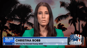 Read more about the article Trump’s attorney Christina Bobb wins gold medal in mental gymnastics with latest defense of ex-president