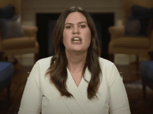 Read more about the article Sarah Huckabee Sanders kicks off 2024 with another shameless publicly stunt aimed at the military