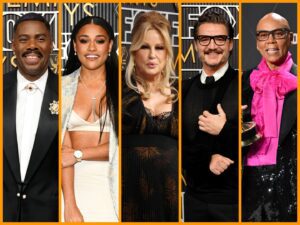 Read more about the article Colman, Coolidge, Pedro, Ru & all the fiercest & queerest fashions at the Emmy Awards