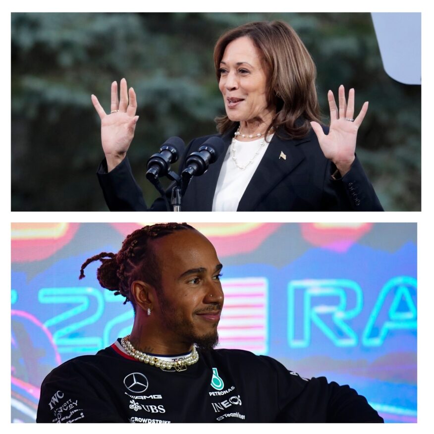 You are currently viewing Of course Kamala Harris’ favorite F1 driver is Lewis Hamilton, one of the best queer allies in sports